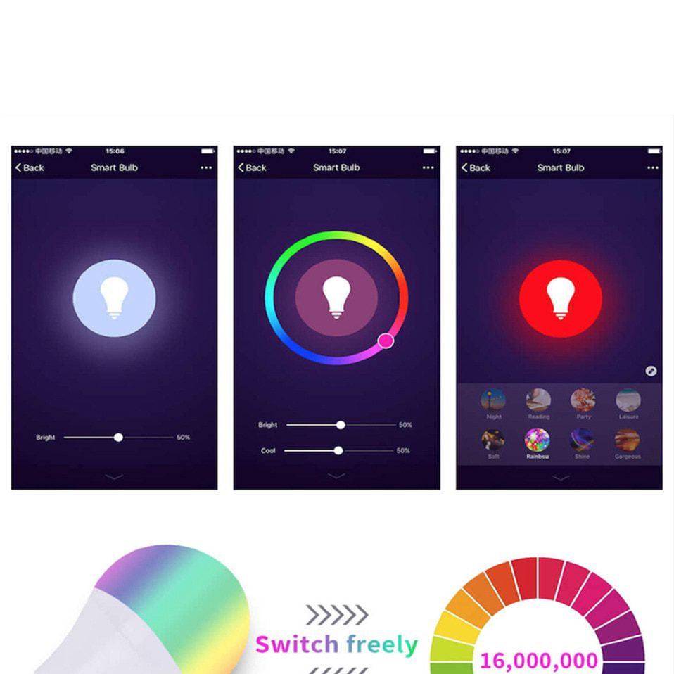 LED Bulb with Smart Life APP, Voice Control for Google Home, Alexa LED Bulb with Smart Life APP, Voice Control for Google Home, Alexa