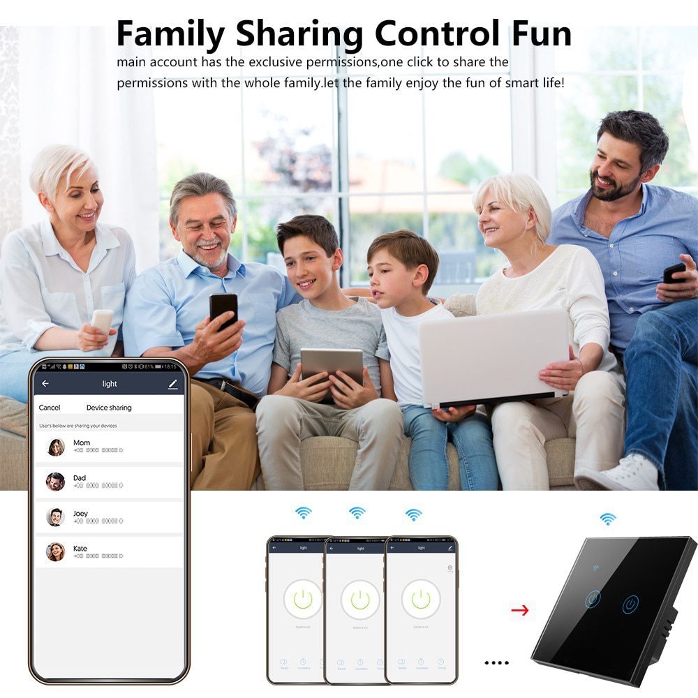 WiFi Smart Wall Light Switch WiFi Smart Wall Light Switch