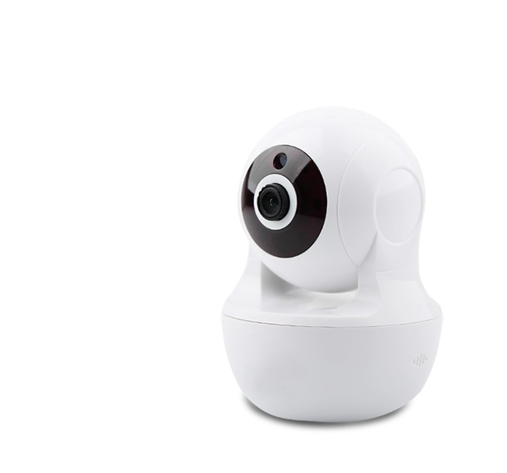 White Wireless Smart Camera with Built-in Microphone and Speaker - Image 4